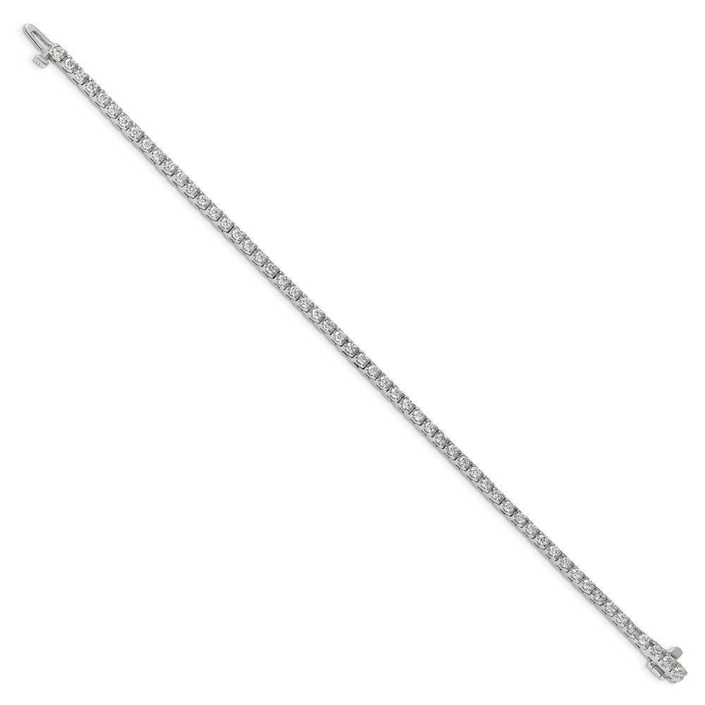 Holds 2.18 carat 56- Round Diamond 4-prong Tennis Bracelet Mounting - WBC