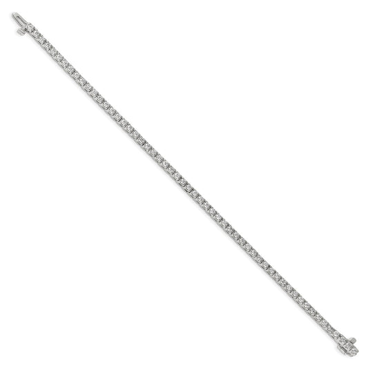 Holds 2.18 carat 56- Round Diamond 4-prong Tennis Bracelet Mounting - WBC