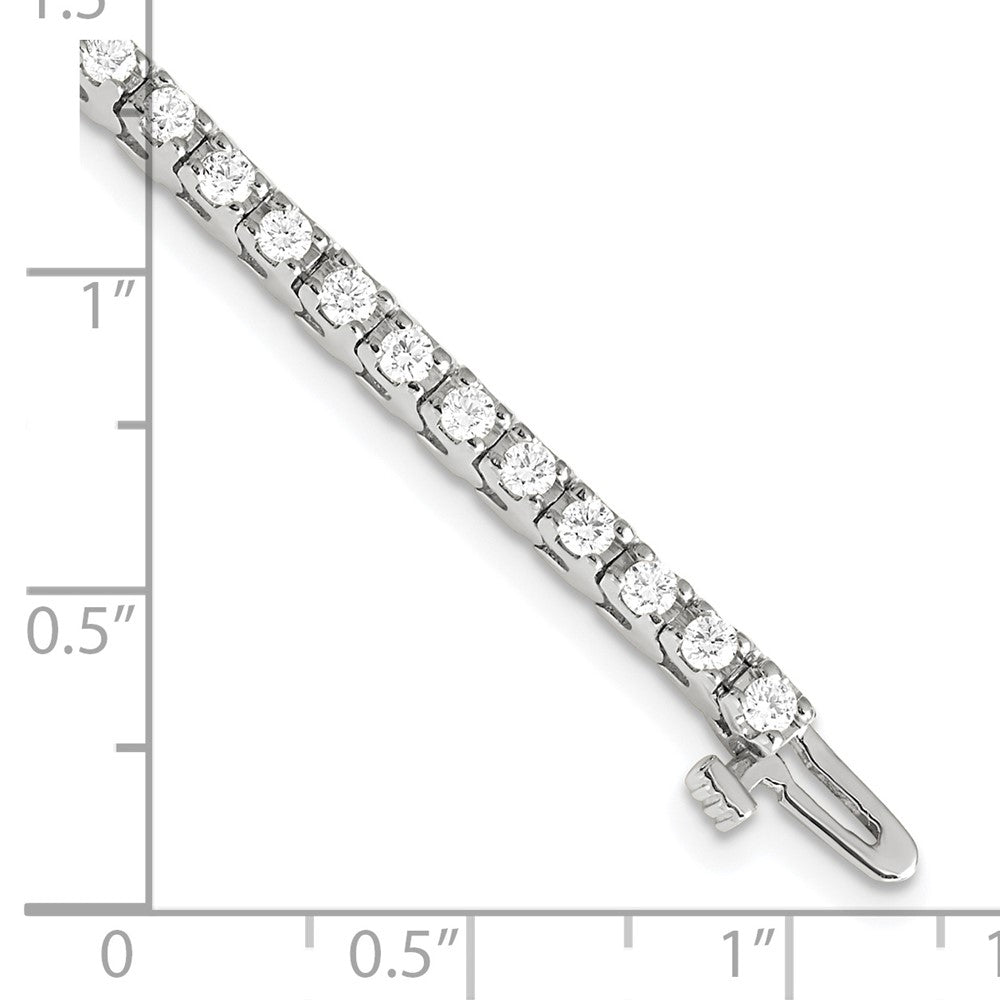 Holds 2.18 carat 56- Round Diamond 4-prong Tennis Bracelet Mounting - WBC