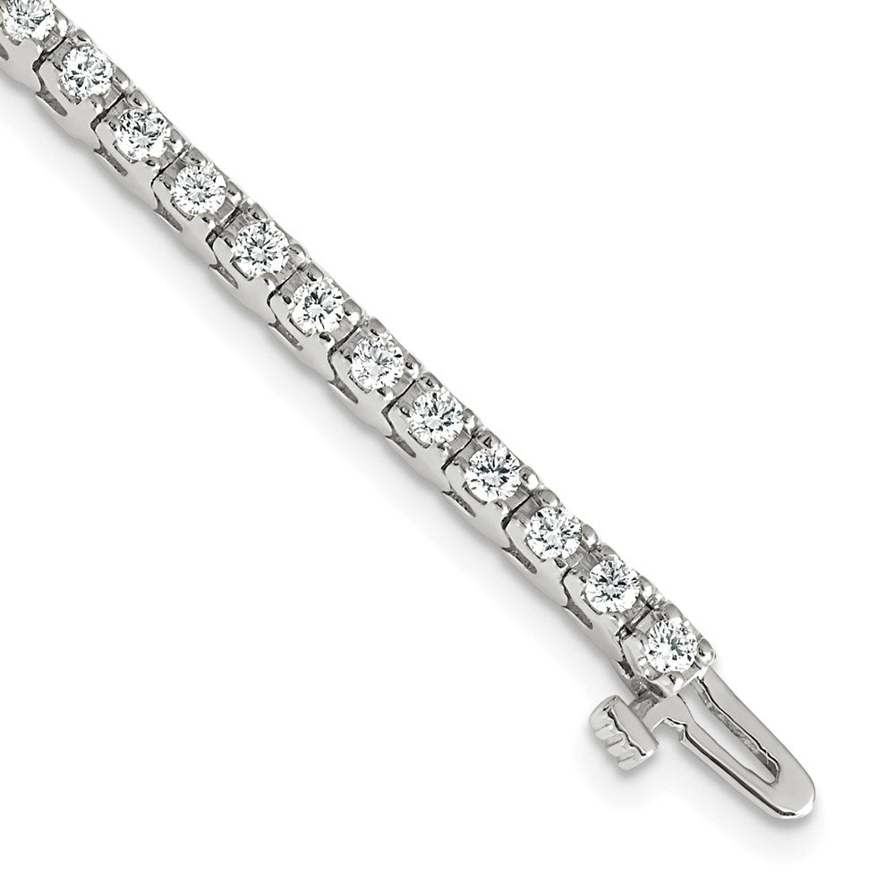 Holds 2.18 carat 56- Round Diamond 4-prong Tennis Bracelet Mounting - WBC
