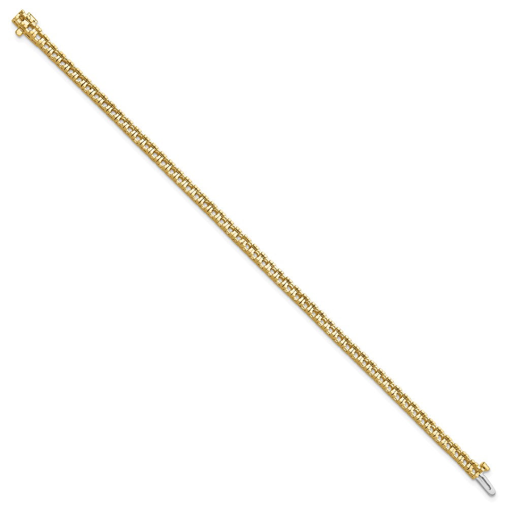 Holds 2.86 carat 55- Round Diamond 4-prong Tennis Bracelet Mounting - WBC