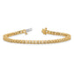 Holds 2.86 carat 55- Round Diamond 4-prong Tennis Bracelet Mounting - WBC
