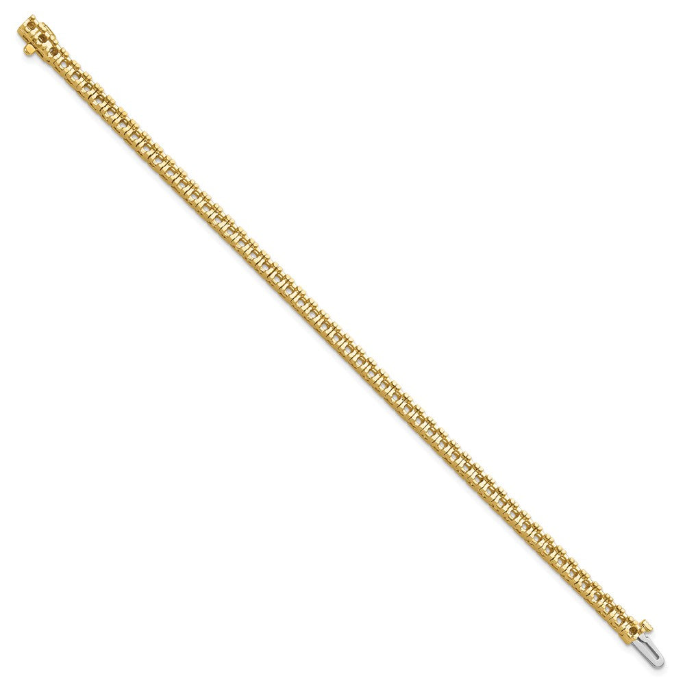 Holds 4.1 carat 52- Round Diamond 4-prong Tennis Bracelet Mounting - WBC
