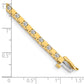 Holds 1.1 carat 28- Round Diamond Square Link Tennis Bracelet Mounting - WBC
