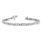 Holds 1 carat 19- Round Diamond Bar Link Tennis Bracelet Mounting - WBC