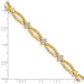Holds 1/5 carat 12- Round Diamond Cluster Fancy Bracelet Mounting - WBC