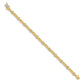 Holds 3/4 carat 11- Round Diamond 4-prong Bar Link Tennis Bracelet Mounting - WBC