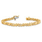 Holds 1.17 carat 30- Round Diamond Fancy Swirl Tennis Bracelet Mounting - WBC