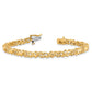 Holds 1.17 carat 30- Round Diamond Fancy Swirl Tennis Bracelet Mounting - WBC