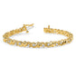 Holds 1.45 carat 28- Round Diamond Fancy Swirl Tennis Bracelet Mounting - WBC