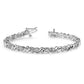 Holds 1.45 carat 28- Round Diamond Fancy Swirl Tennis Bracelet Mounting - WBC