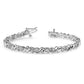 Holds 1.45 carat 28- Round Diamond Fancy Swirl Tennis Bracelet Mounting - WBC