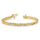 Holds 2.88 carat 28- Round Diamond Fancy Swirl Tennis Bracelet Mounting - WBC