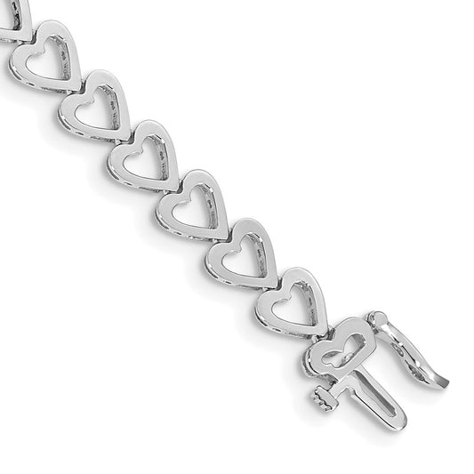 Holds 24 Stones up to Heart-Shaped Add-A-Diamond Bracelet - WBC