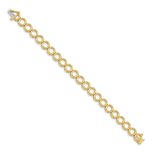 Holds 22 Stones up to Circle Add-a-Diamond Tennis Bracelet - WBC