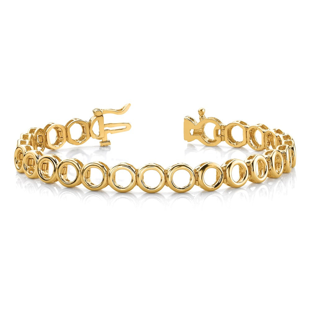 Holds 22 Stones up to Circle Add-a-Diamond Tennis Bracelet - WBC