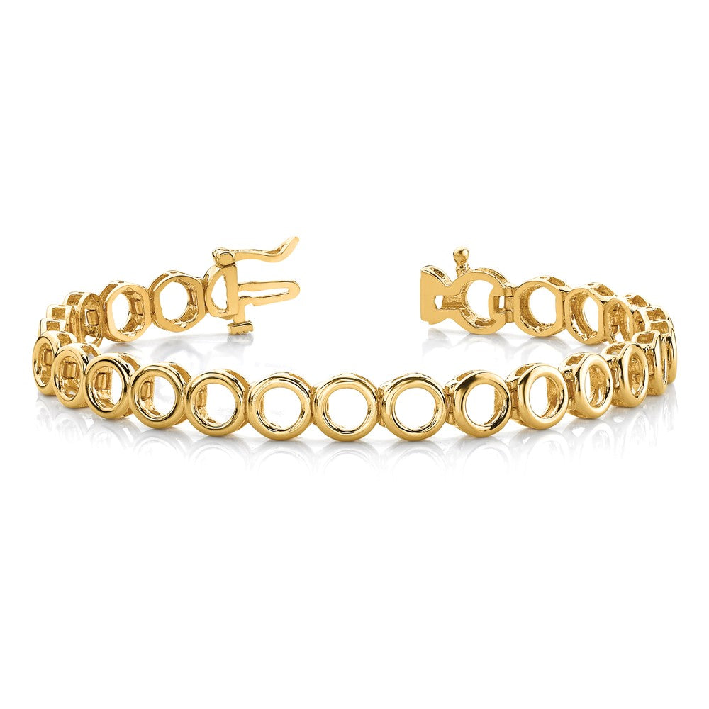 Holds 22 Stones up to Circle Add-a-Diamond Tennis Bracelet - WBC