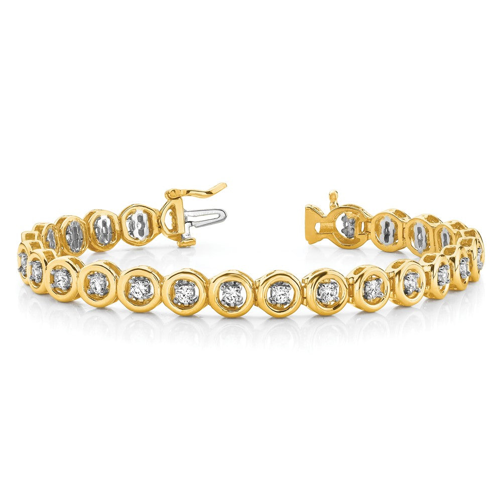 Holds 22 Stones up to Circle Add-a-Diamond Tennis Bracelet - WBC