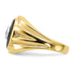 IB Goodman Cushion Onyx and AA Diamond Mens Ring - WBC