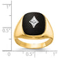 IB Goodman Cushion Onyx and AA Diamond Mens Ring - WBC