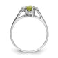 Marquise Peridot and 1/20 carat AA Diamond Ring - WBC