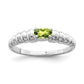 Oval Peridot East-West Ring - WBC