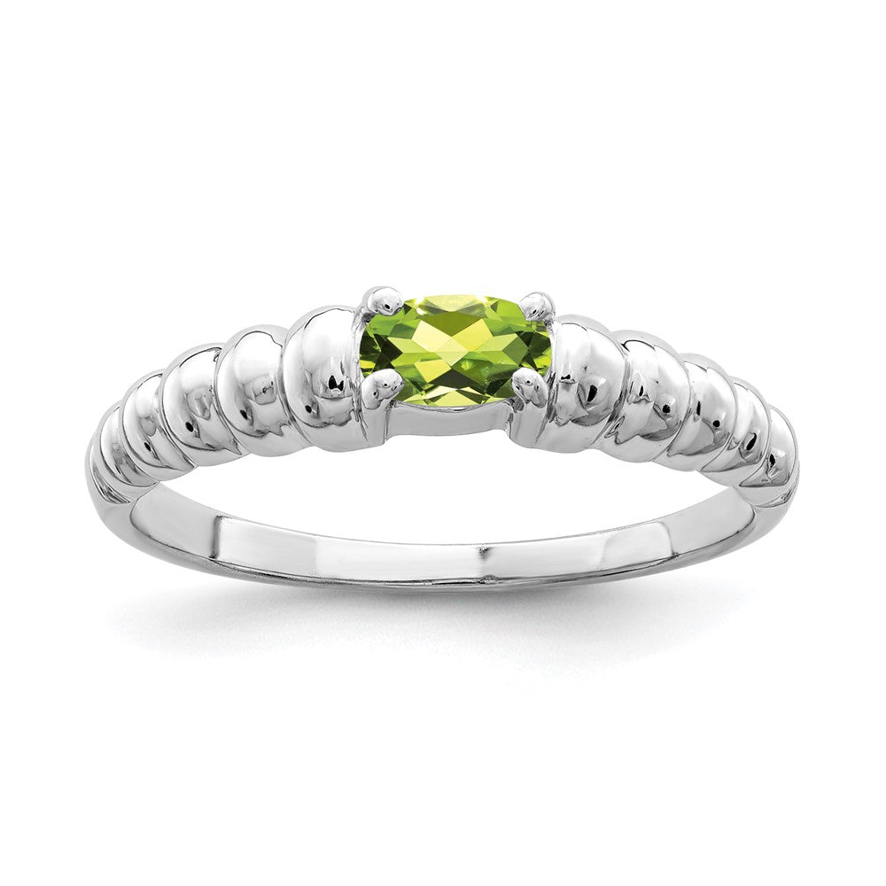 Oval Peridot East-West Ring - WBC