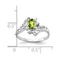 Oval Peridot and 1/20 carat AA Diamond Ring - WBC