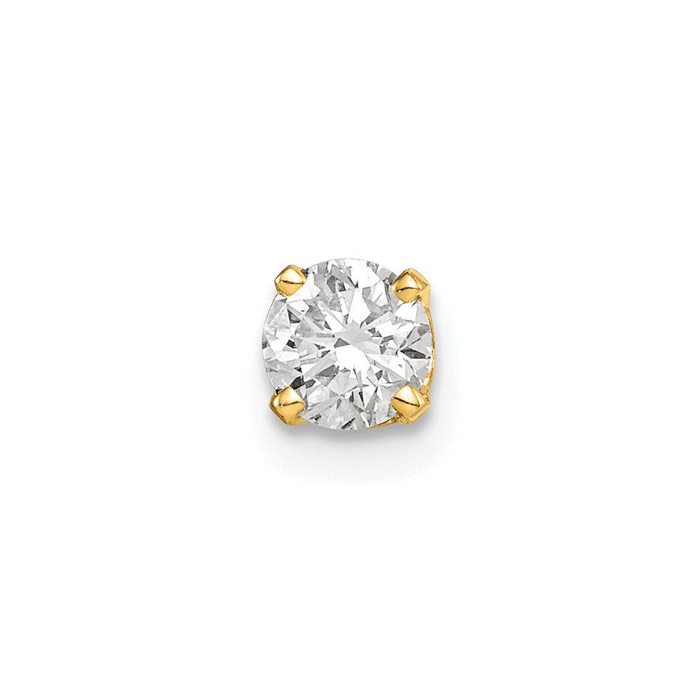 1/3 carat Single Stud AA Diamond Earring - WBC
