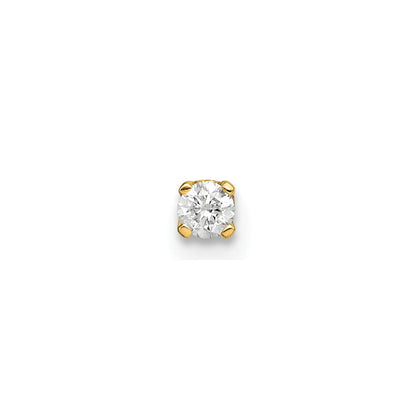 1/20 carat Single Stud AA Diamond Earring - WBC