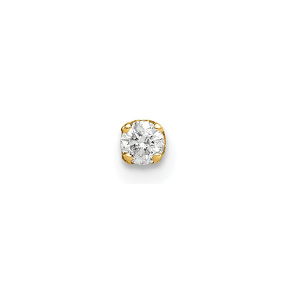 1/15 carat Single Stud AA Diamond Earring - WBC