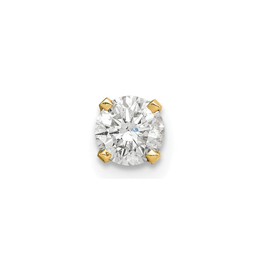 3/8 carat Single Stud AA Diamond Earring - WBC