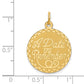 A DATE TO REMEMBER Engravable Disc Charm - WBC