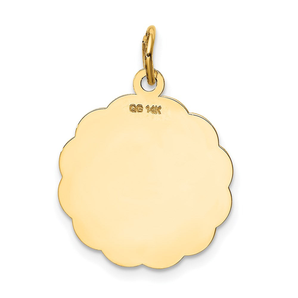 A DATE TO REMEMBER Engravable Disc Charm - WBC