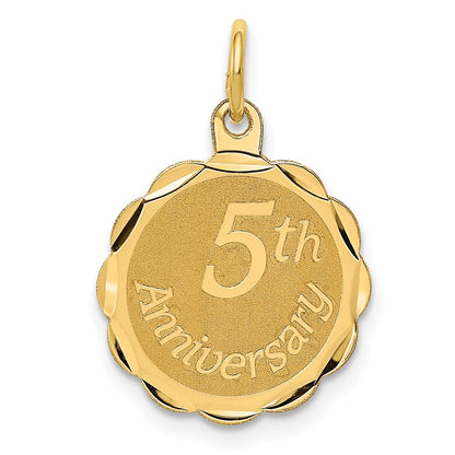 5th ANNIVERSARY Engravable Disc Charm - WBC