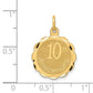10th ANNIVERSARY Engravable Disc Charm - WBC