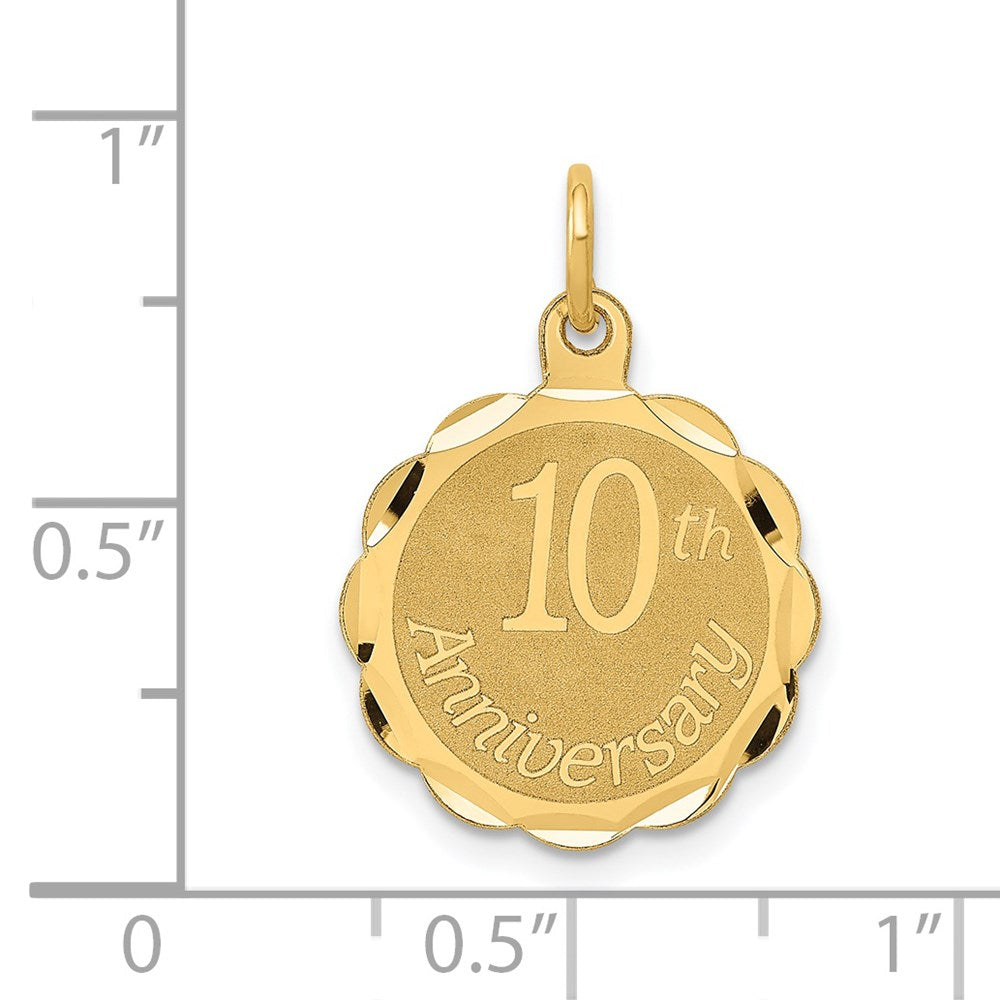 10th ANNIVERSARY Engravable Disc Charm - WBC