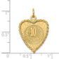 10th ANNIVERSARY Engravable Rope-Edge Heart Charm - WBC