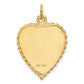 50th ANNIVERSARY Engravable Rope-Edge Heart Charm - WBC