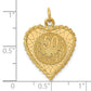 50th ANNIVERSARY Engravable Rope-Edge Heart Charm - WBC