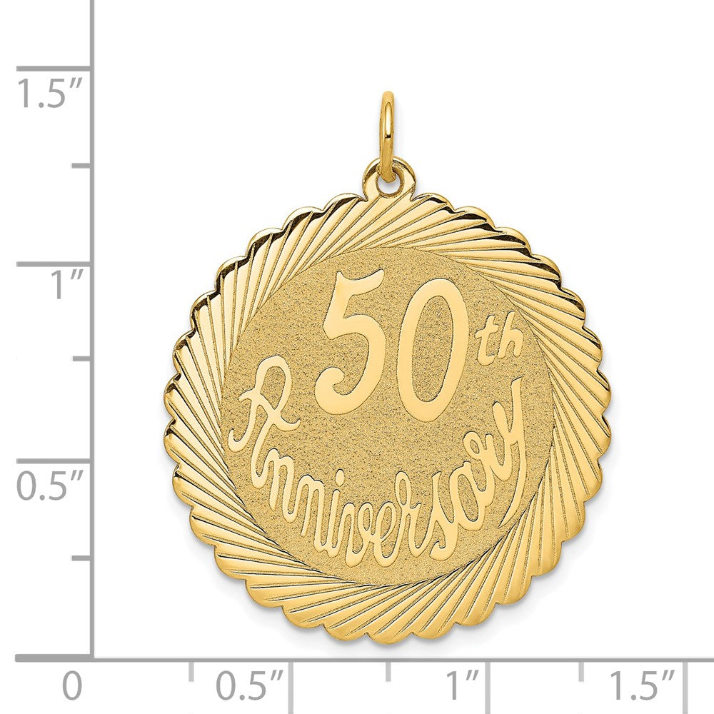50th ANNIVERSARY Engravable Disc Charm - WBC