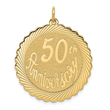 50th ANNIVERSARY Engravable Disc Charm - WBC