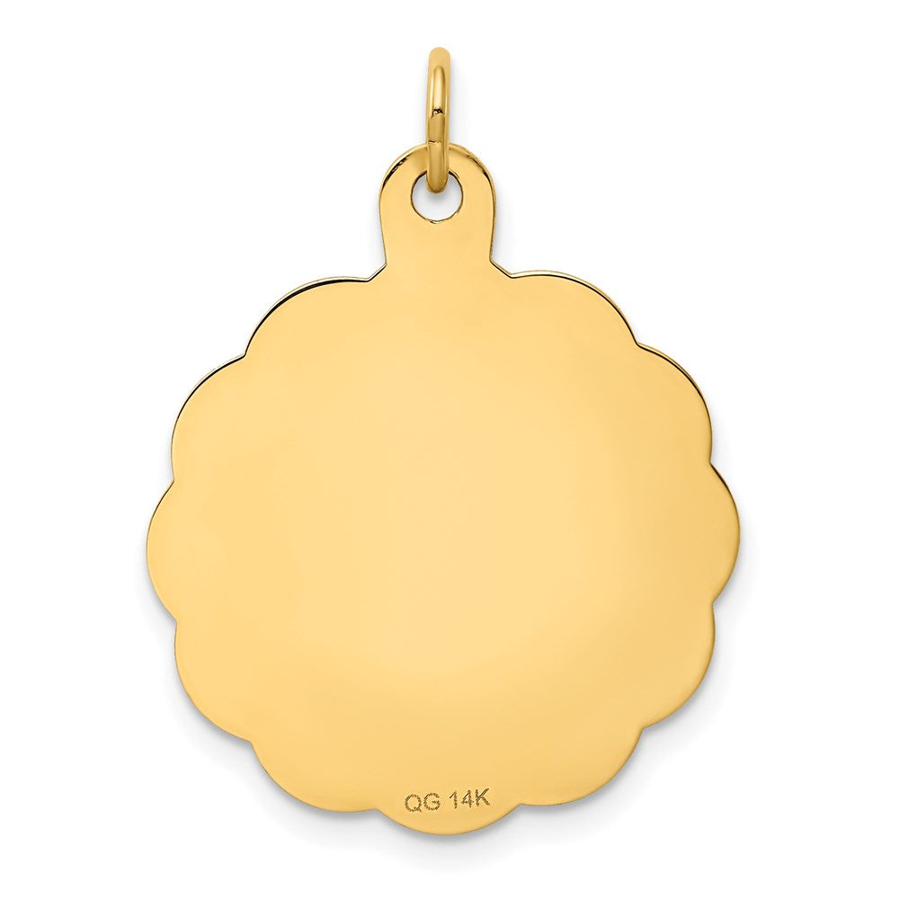 HAPPY ANNIVERSARY with Hearts Engravable Disc Charm - WBC