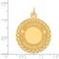 HAPPY ANNIVERSARY with Hearts Engravable Disc Charm - WBC