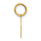 Small BAPTISM with Cross Round Disc Charm - WBC