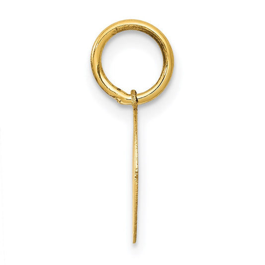 Small BAPTISM with Cross Round Disc Charm - WBC