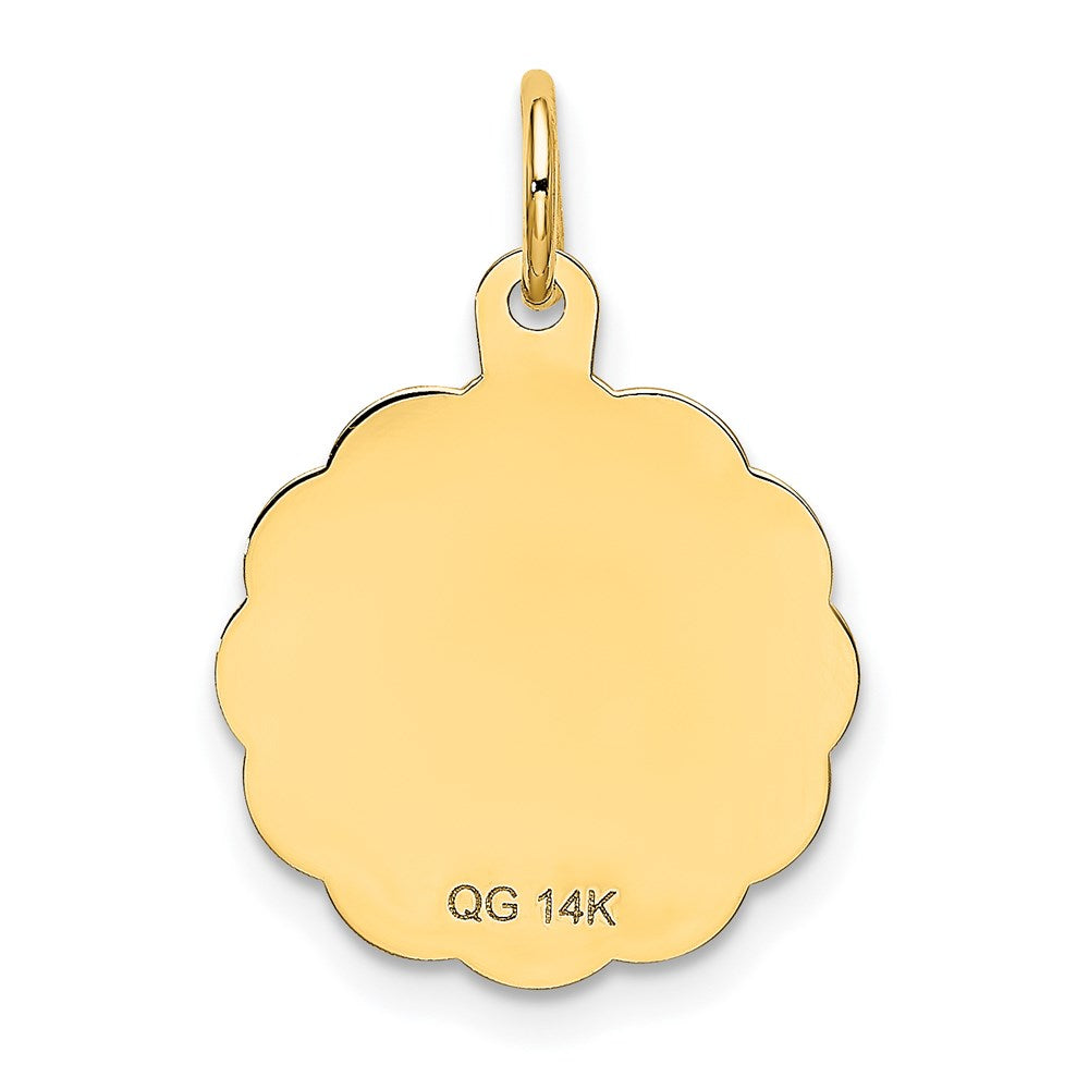SWEET 16 Engravable Disc Charm - WBC