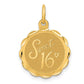 SWEET 16 Engravable Disc Charm - WBC