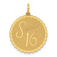 SWEET 16 Engravable Disc Charm - WBC