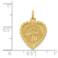 SWEET 16 Engravable Heart Charm - WBC